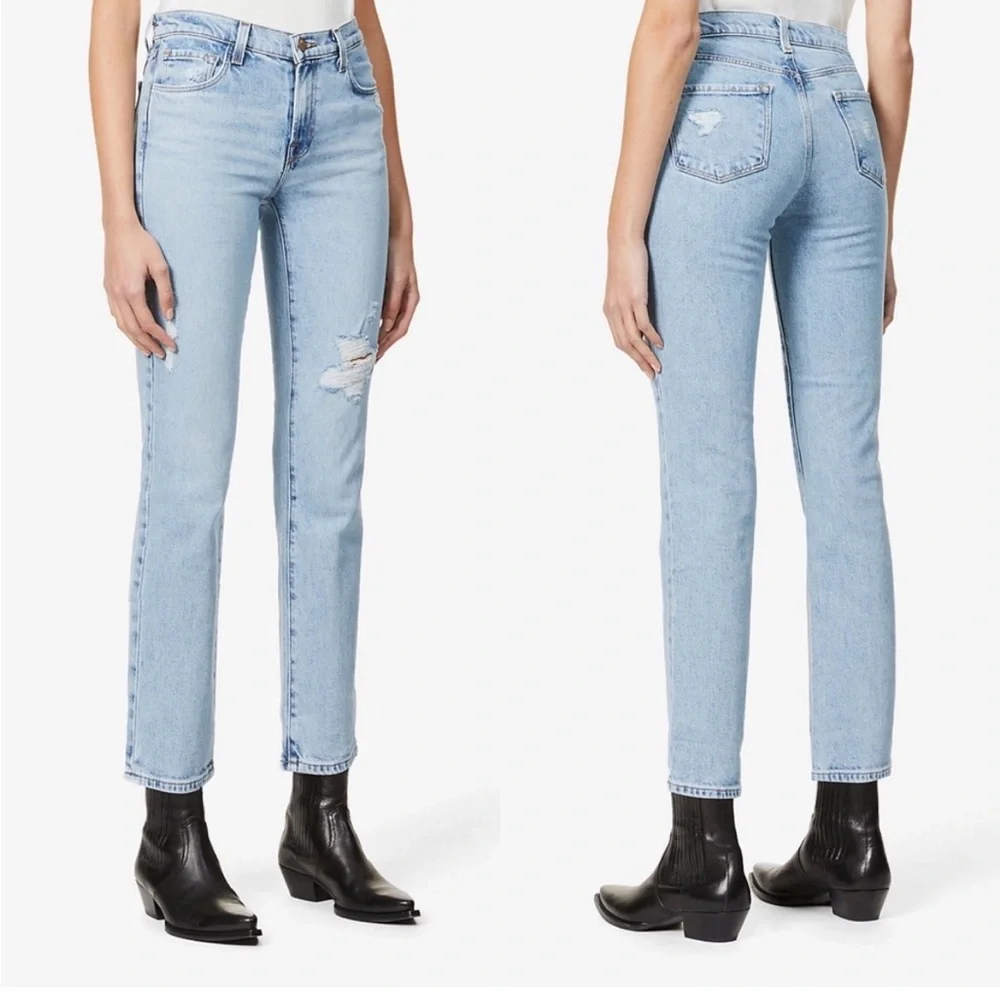 J Brand Adele Straight Mid-Rise Jeans Archive Destruct size 31 - Picture 1 of 7